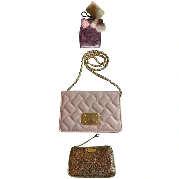 Bebe Stanley Crossbody NWT, Kate Spade Pouch/Keychain,& Wonder Nation BUNDLE - Picture 1 of 15